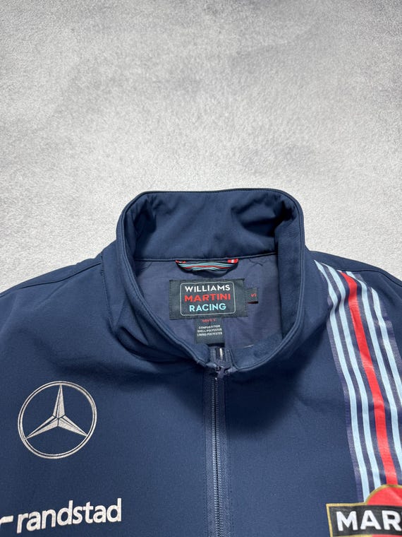 Williams Martini Racing F1 Team Mercedes Benz Vintage Y2K Softshell Jacket Sz S View 6