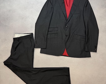 Suitsupply Sienna Suit Pure Wool 120s Straight Slim Cut Size 52