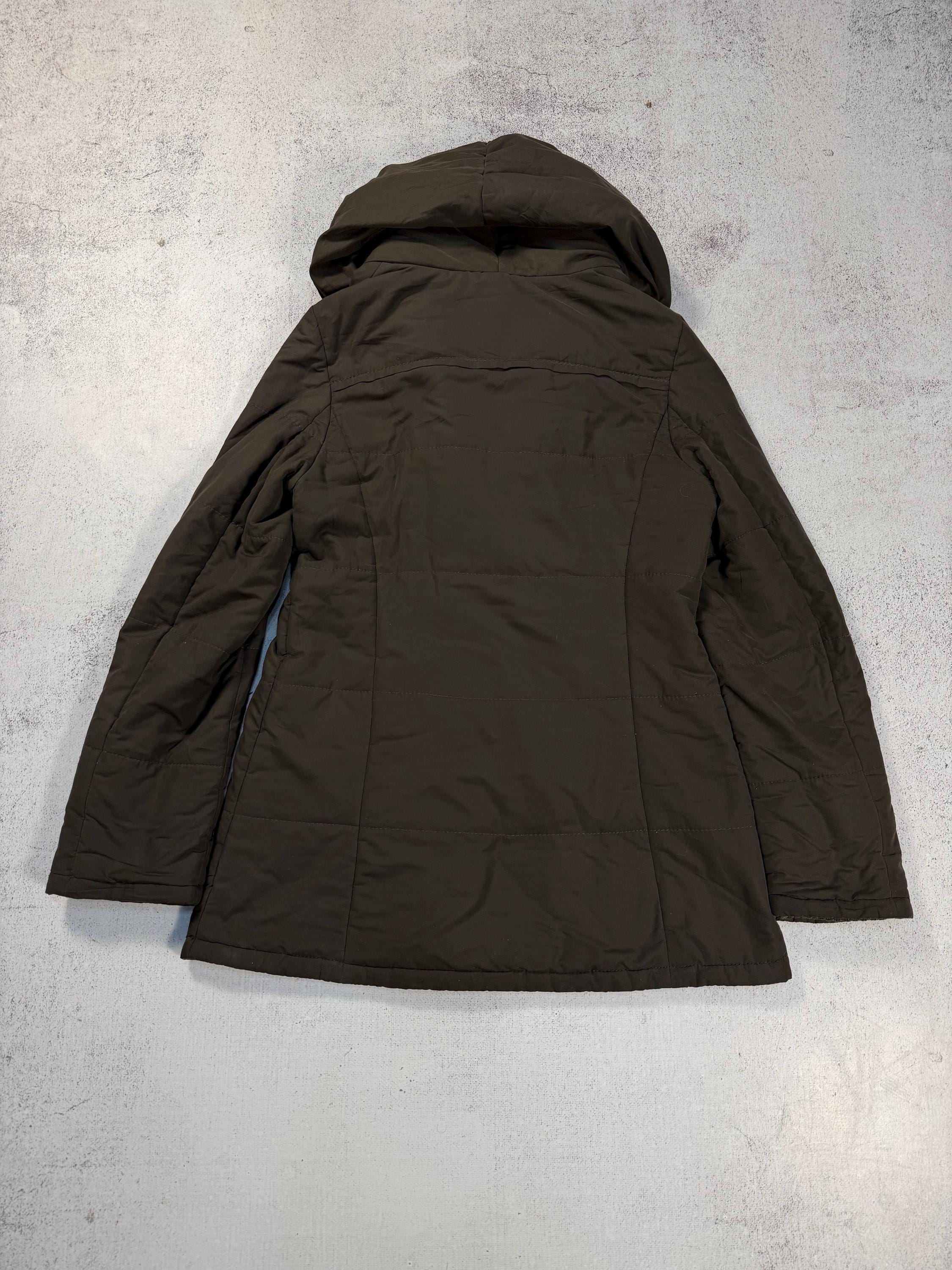 Miss Sixty M60 Women's Vintage 00s Puff Collar Y2k Jacket Army