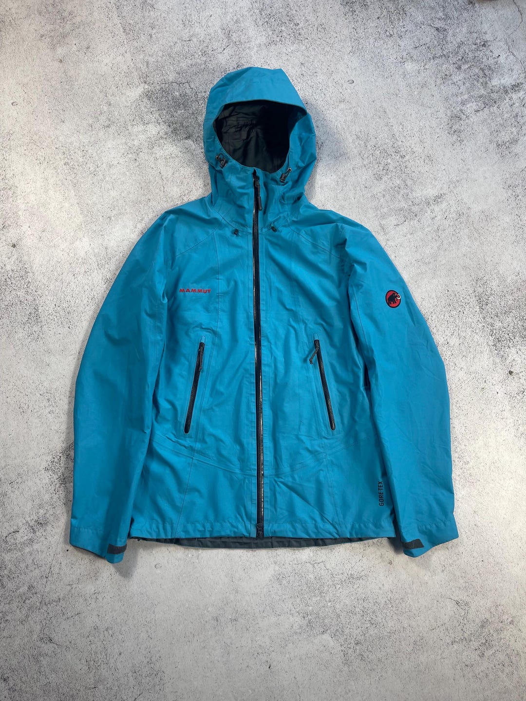 Mammut Gore-tex Women's Blue Zip Hooded Jacket Vintage