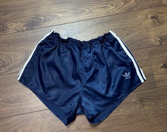 パンツ 1980s vintage DESCENTE adidas shorts ADIDAS VINTAGE SHORTS FOOTBALL SOCCER RUNNING sz L MEN BLACK