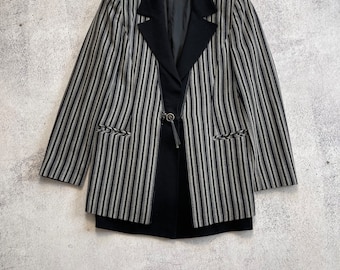 State Of Claude Montana Archive Convertible 2 en 1 Blazer + Chaleco Chaqueta Talla 46