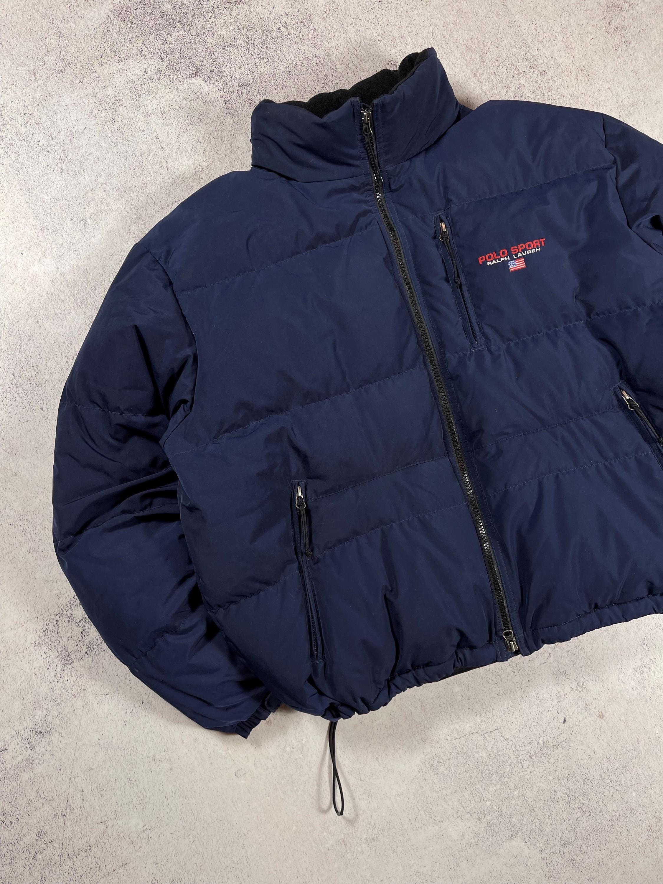 Polo Sport Ralph Lauren Men's Vintage 90s Down Puffer Navy Blue