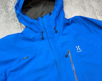 Haglofs Astral/orion Gore-tex Jacket Men's Blue Hooded Ski