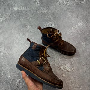 Ralph Lauren／ラルフローレン／90's／ヴィンテージ／ブーツモチーフ Vintage Ralph Lauren Buckle Boots 90's Made in Italy Lampo