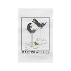 Martini Weenies Kitchen Towel