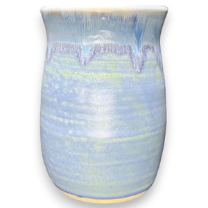 16oz glacier mug, handmade pottery mug, unique ceramic coffee mug, gift for mom, stoneware mug, artisan ceramic tea mug image 3