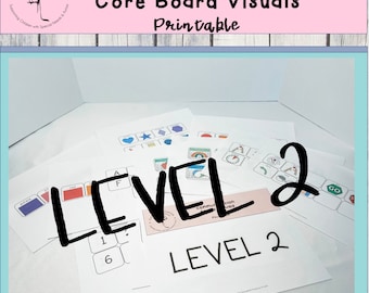 Core Board Communication Visual for Nonverbal Kids | Level 2 AAC Printable
