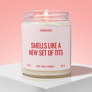 Funny Boob Job Candle Gift, Breast Reduction Gift, Boob Job Gifts, Gift for Plastic Surgeon Gift, Boob Surgery Gift for Her