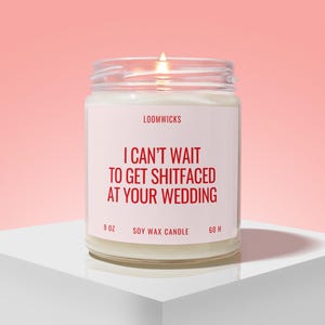 Funny Engagement Candle, Proposal Gifts, Marriage Gifts, Engagement Party Gift, Friend Engaged, Bride to Be Gift, Future Mrs Gift