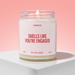 Engagement Candle for Her, Engaged Gifts, Proposal Gifts, Friend Engagement Gift Idea, Future Mrs, Bride to Be Gift, Engagement Gift Box