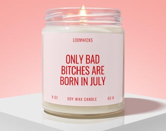 July Birthday Candle, July Birthday Gifts, Cancer Gifts Leo Gifts, Birthday Gifts For Her, Best Friend Birthday Gift