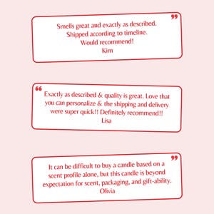 a couple of red and white texts on a white background