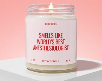Anesthesiologist Candle, Gift for Anesthesiologist Gift, Funny General Anesthesia Graduation Gifts, Anesthesiology Gift Box, Anesthesiology