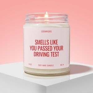 Passed Driving Test Candle, You Passed Gift, New Driver Gifts, Congratulations Gift, Driving Test Gifts