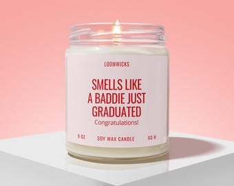 Baddie Graduated Candle, Funny Graduation Gifts, Class of 2026