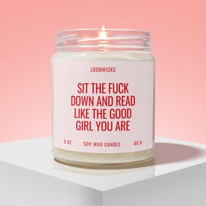 Funny Smut Reader Candle, Smut Book Lover Gift, Smut Book, Book Club Gifts, Spicy Books, Dark Romance Reader, Bookish Gifts