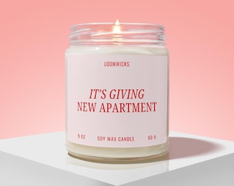 New Apartment Candle, Funny Housewarming Gifts, First Apartment