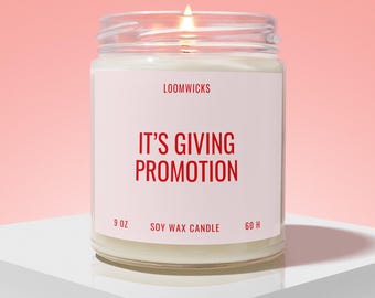 It's Giving Promotion Candle Gift Box, Job Promotion Gift, Work Promotion, Coworker Promotion, Promoted Gift, Gift for New Job
