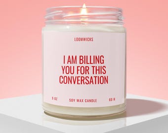 Billing You For This Convo Candle, Funny Lawyer Candle, New Lawyer Gift, Law School Graduation, Passed The Bar, Law Student, Future Lawyer
