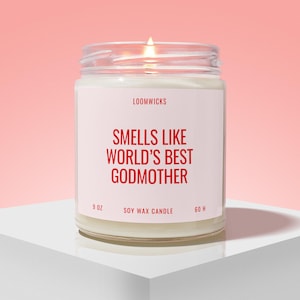 Godmother Proposal Candle, Godmother Proposal Gift, Gift for Godmother Gift Idea, New Godmother, Godparents Aunt Uncle, Godmother Gift Box
