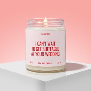 Funny Engagement Candle, Proposal Gifts, Marriage Gifts, Engagement Party Gift, Friend Engaged, Bride to Be Gift, Future Mrs Gift