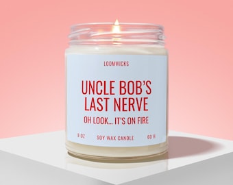 Funny Uncle Candle, Uncle Father's Day Gift, Uncle Birthday Gift