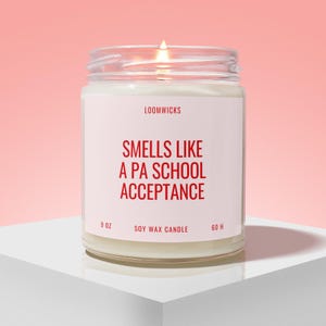 PA School Acceptance Candle, PA School Gift, Future Physician Assistant Gift, Gifts for PA, Pa Student Gift, Physician Gift Box
