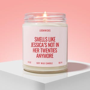 Personalized 30th Birthday Candle, 30th Birthday Gift Gift for 30th, Friend Birthday Gift, Personalized Candle, Gifts for Her