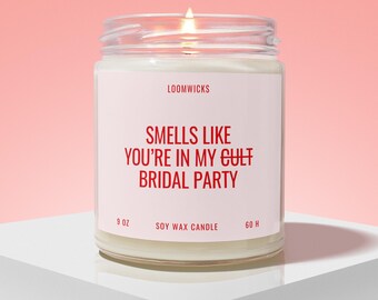 Funny Bridesmaid Proposal Candle, Bridesmaid Gifts, Bridal Party Gifts, Bridesmaid Gift Box, Bachelorette Party, Cult Bridal Party