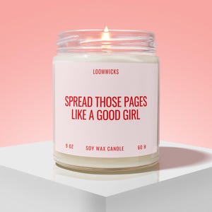 Funny Smut Reader Candle, Smut Book Lover Gift, Bookish gift, Smut Book, Spicy Books Reader, Dark Romance Reader, Book Club Gifts