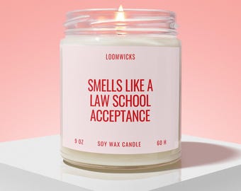 Future Lawyer Candle, Law School Acceptance, Gift for Future Lawyer Gift, Law Student Gift, Lawyer Gifts, Lawyer Gift Box