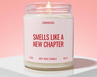 New Chapter Candle, New Beginnings Gift New Job Promotion Gift, Retirement, New Home, School Graduation, Gift For Her, Divorce Gifts