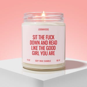 Funny Smut Reader Candle, Smut Book Lover Gift, Smut Book, Book Club Gifts, Spicy Books, Dark Romance Reader, Bookish Gifts