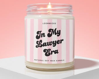 Lawyer Candle, Funny New Lawyer Gifts, Law School Student Graduation