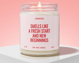 New Beginnings Candle Gift, Fresh Start New Chapter Gift New Job Promotion Gift, Retirement, New Home, School Graduation, Gift For Her