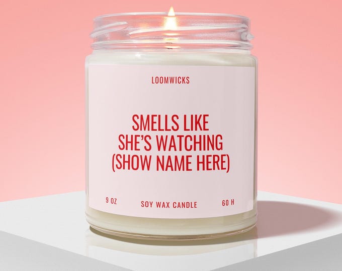 Reality TV Lover Candle, Reality Television Fan Gift, Reality TV Show Reunion, Funny Shirt for Her, Gift for Mom, TV Series