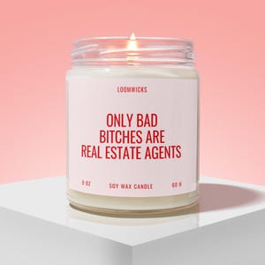 Funny Real Estate Agent Candle, Gift for Real Estate Agents, Closing Day Gifts for Real Estate Agent Gift Box