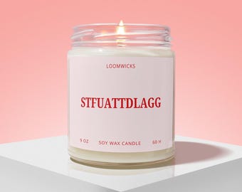 STFUATTDLAGG Candle, Smut Book Lover Gift, Spicy Books Reader, Book Club, Dark Romance, Bookish Gifts
