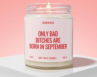 September Birthday Candle, Virgo Libra, Zodiac Woman Birthday Gifts