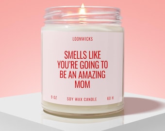 Expecting Mother Candle, Baby Shower gifts, Mom To Be Pregnancy Gifts, Mothers Day Present