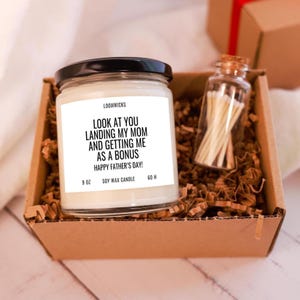 Funny Step Dad Candle, Gift for Step Dad, Step Dad Fathers Day Gift, Step Father Gifts, Bonus Dad Gifts