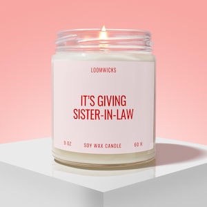 Grappige geschenkdoos kaars kaars, schoonzus huwelijkscadeau, verjaardagscadeau zus, schoonzus kerstcadeau, cadeaus voor schoonouders