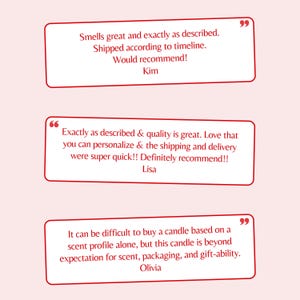 a couple of red and white texts on a white background
