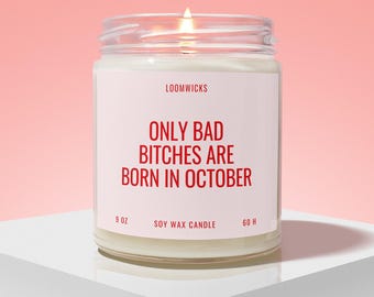 October Birthday Candle, Libra Gifts Scorpio Gifts, Woman Friend Birthday Gift for Her, Unique Birthday, Zodiac Candle, Birthday Gift Box
