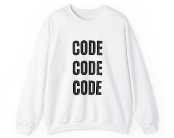 Bluza z nadrukiem do kodowania, bluza z okrągłym dekoltem dla programisty, prezent dla programisty, bluza z humorem technicznym