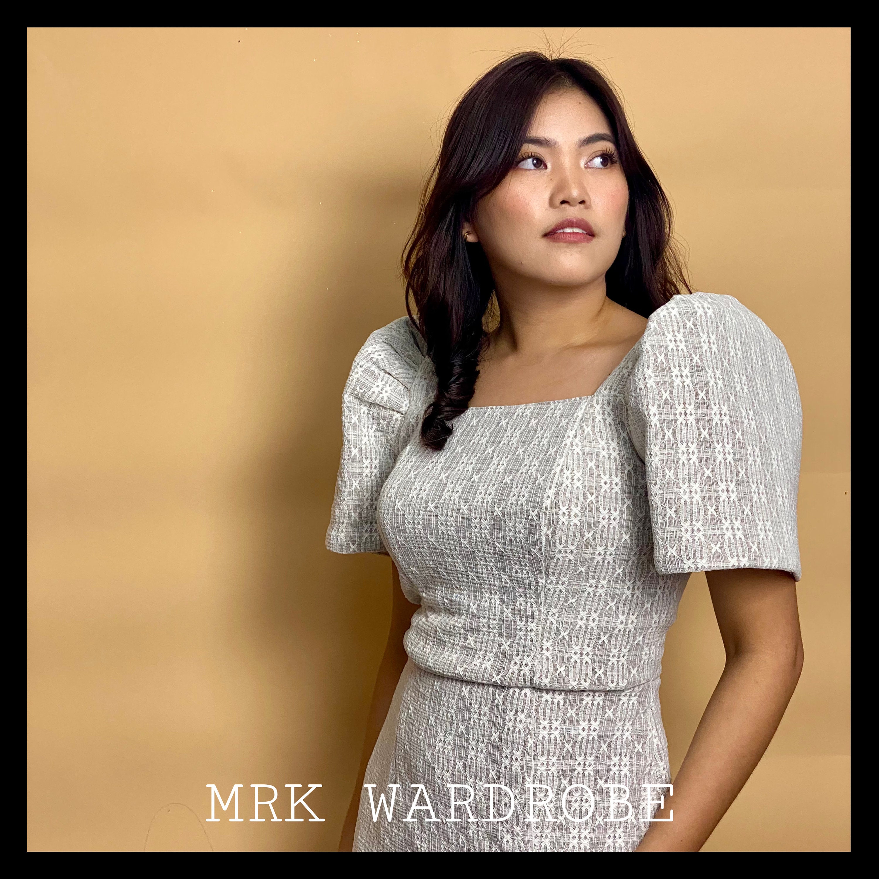 Square Neck Filipiniana Dress Nude off White Lace- via Dress - Etsy Square Neck Filipiniana Dress Nude off White Lace- via Dress - Etsy