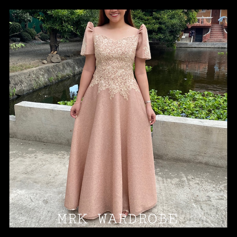 Plus Size Filipiniana Dress - Etsy