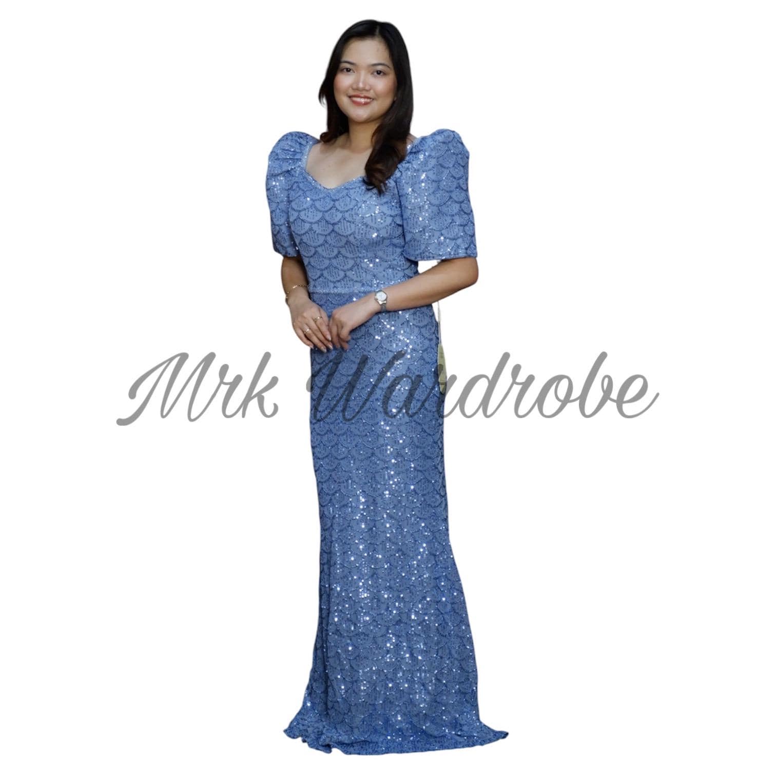Filipiniana Gown Blue - Etsy