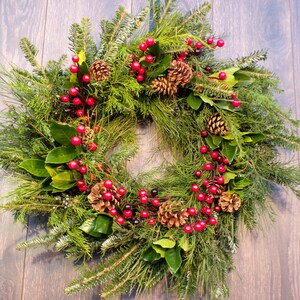 Fresh Evergreen Christmas Wreath